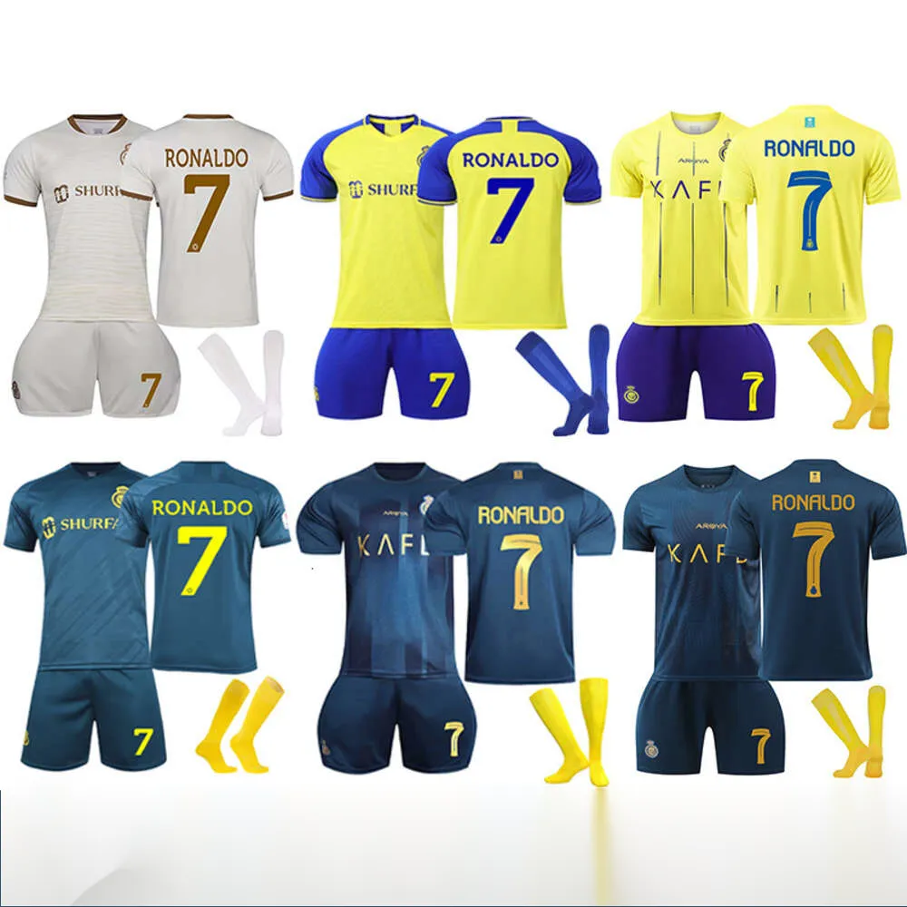 Al-Nassr 2324 FC Away Nr. 7 Ronaldo Nr. 10 MANE-Fußballanzug