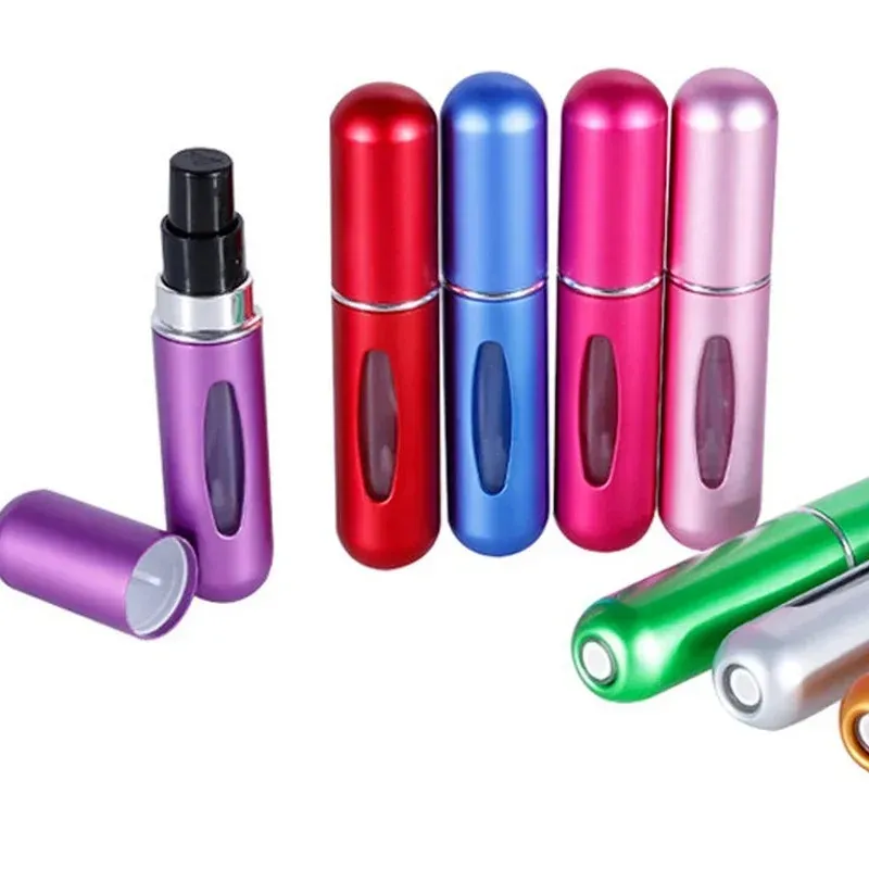 5 ml bouteille de parfum de 5 ml portable rechargeable avec pompe à parfum de pulvérisation vide les contenants cosmétiques bouteille d'atomiseur pour outil de voyage