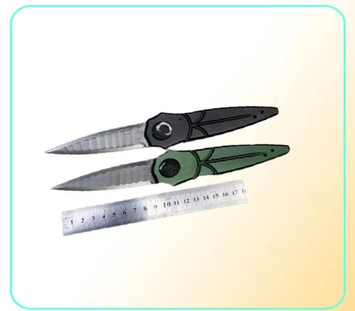 Högkvalitativ utomhusöverlevnadsmapp Knife D2 Dubbel Action Spear Point Blade Aviation Aluminiumhandtag Fold Knivar 2 Handle Col5753555