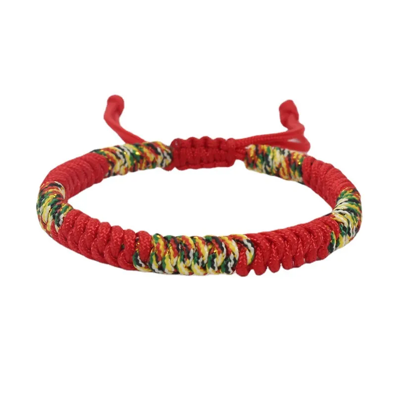 Colorful Braided Rope Woven Handmade Friendship Lovers Charm Bracelets For Women Men Lucky Bless Style Jewelry