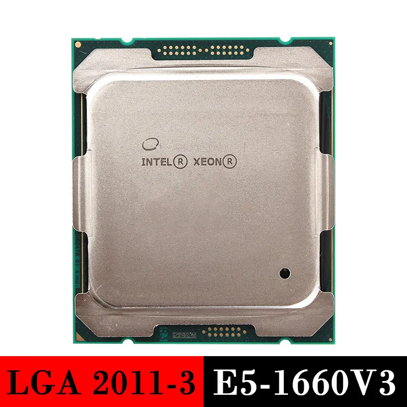 Begagnade serverprocessor Intel Xeon E5-1660V3 CPU LGA 2011-3 för x99 1660 V3 LGA2011-3 LGA20113