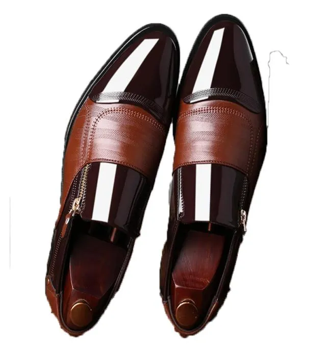 Fashion Business Dress Men Shoes 2019 New Classic Leather Men039S Suits Shoes Fashion Slip On Dress Shoes Men Oxfords4007555