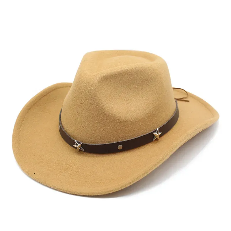 NEW Bulk Wide Brim Hats Western  Top Hat Mens Womens Fedora Felt Hats Men Women Fedoras Couple Cap Fashion Casual Caps Wholesale