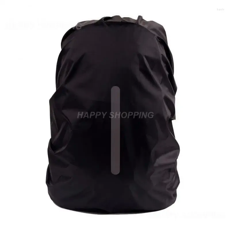 Płaszcze przeciwdeszczowe Bezpieczne plecak deszczowy Okładka odblaskowa wodoodporna torba na zewnątrz Kamping Podróż deszczowa odporna na kurz