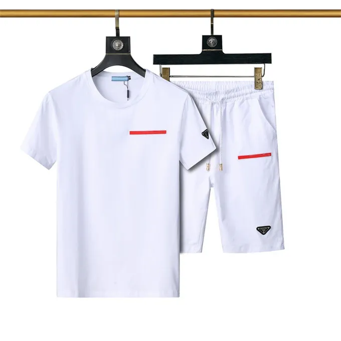 Erkek Trailsits T Shirt Setleri Lüks Tasarımcılar İşlemeli Mektup Moda Spor Giyim Takım Erkek Kıyafet Yaz Koşuyor T-Shirt Kısa Kollu Spor İki Parçası#15