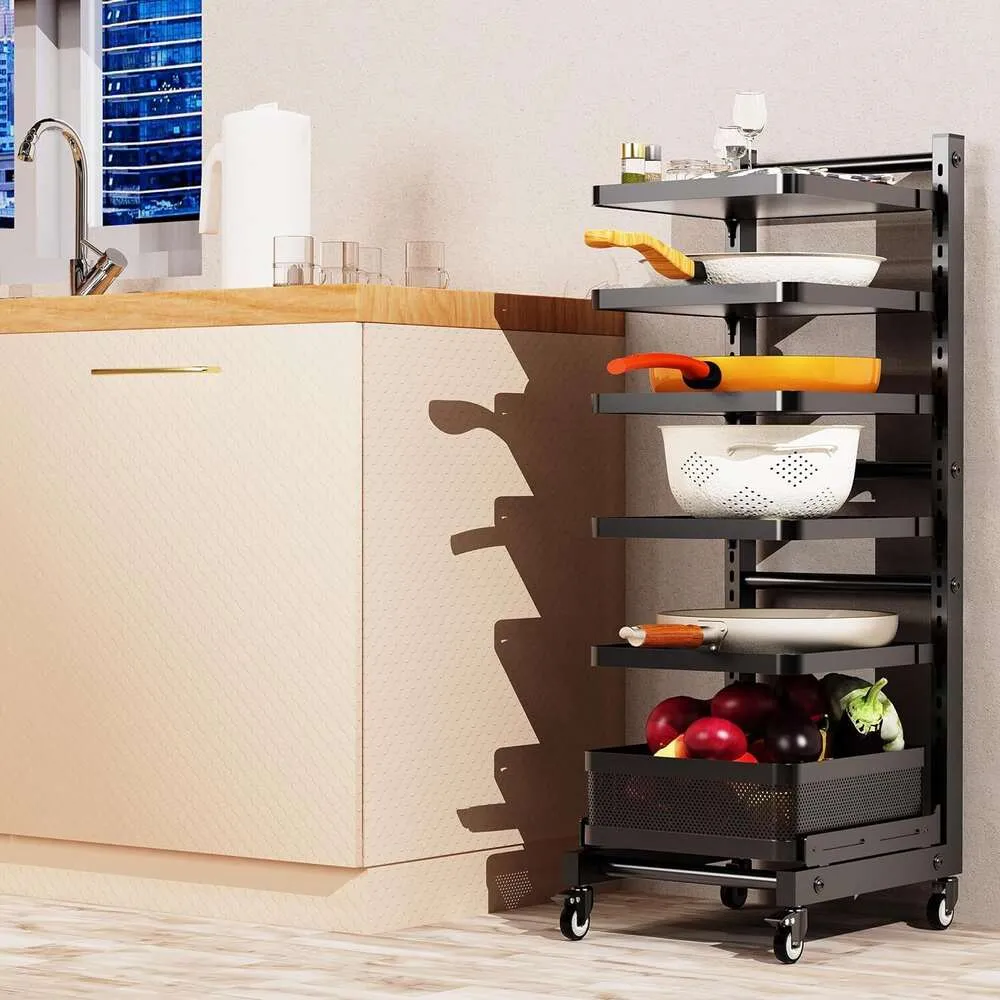 6-Tier Adjustable Pan and Pot Rack for Cabinet and Floor Organization -  Multifunctional Kitchen Storage Solution for Pots, Pans, and Lids from  Dhgate Pot Racks - price 119.59, image size:1000x1000