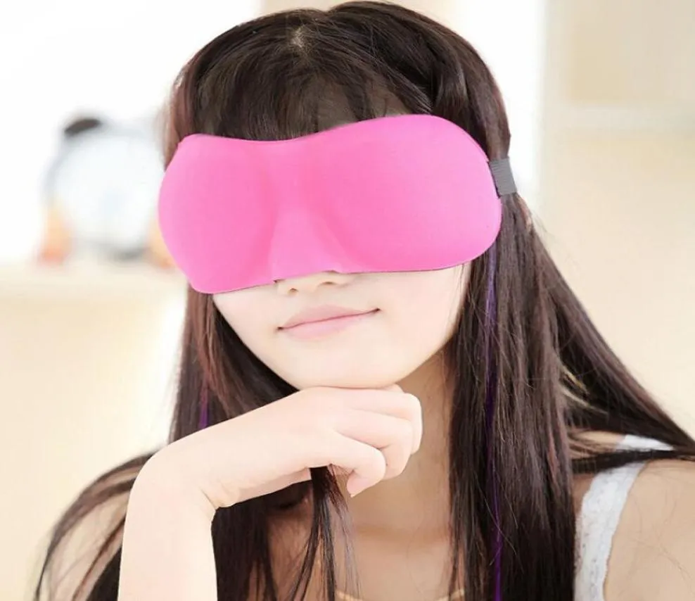 Resor sömnstöd 3D Svamp Eyeshade Sleeping Eye Mask Cover Patch Blinder för hälsovård9245813