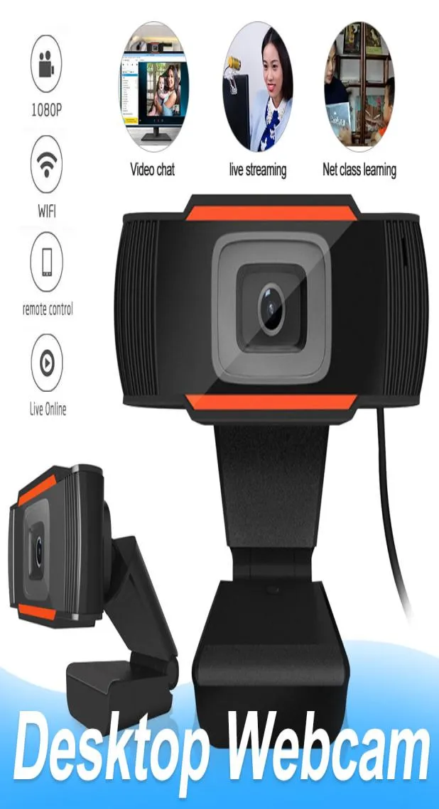 Webcams Camera Full HD 1080p webcams avec microphone Video Call pour ordinateur portable PC avec détail Box9473837