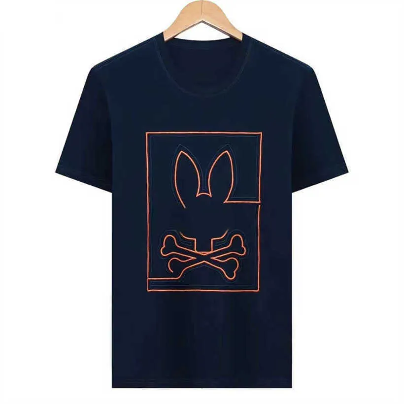 Психологические футболки Psyco кроличья футболка Американская дизайнерская мода Tees Mens Women USA High Street Polos кролики кролики 3Knt 3Knt