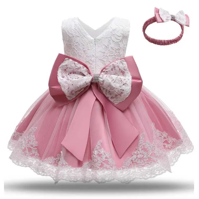 Robes de fille bébé robe fille robes de fête pour filles 1 an d'anniversaire princesse robe de mariée en dente