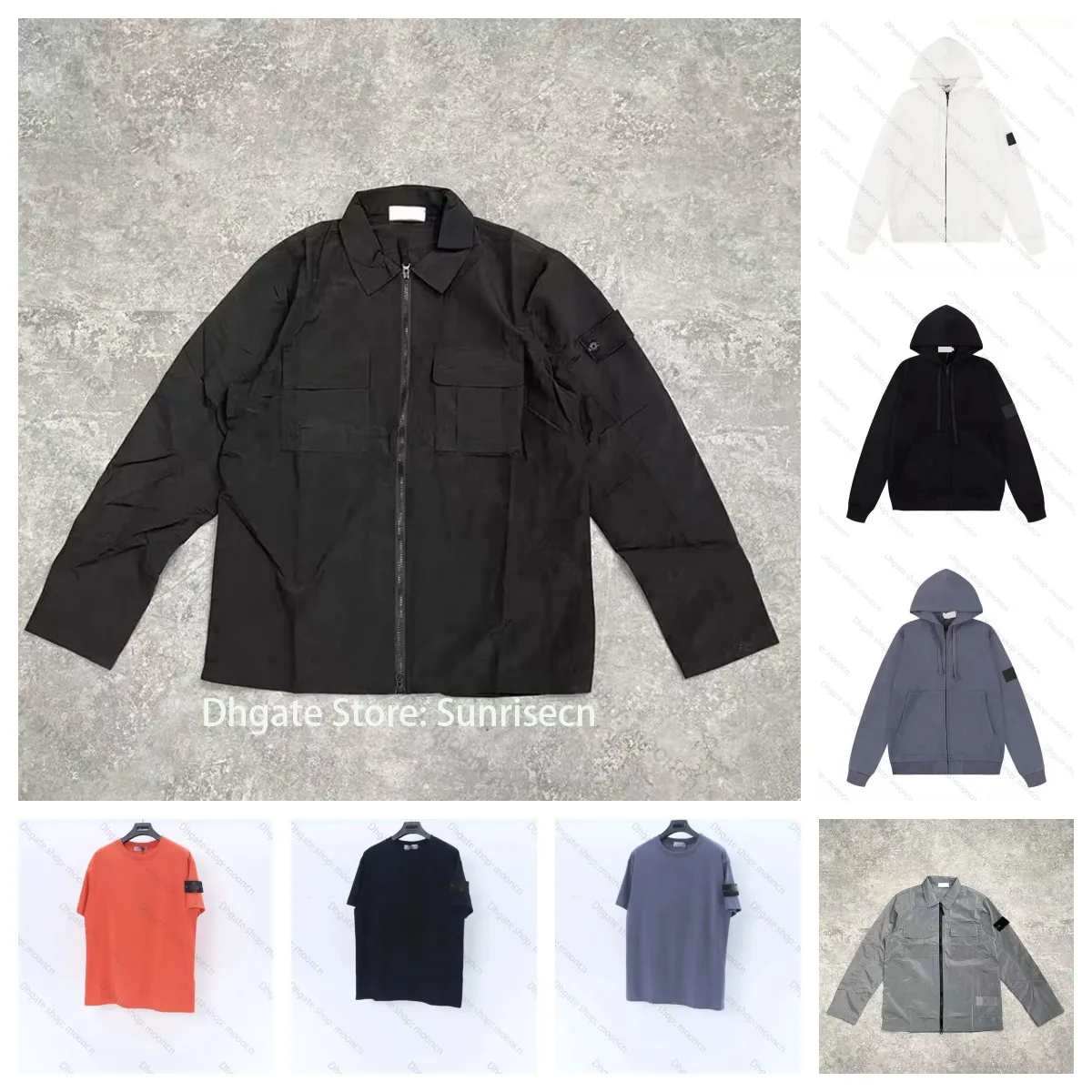 Designer badge Mens Jacket Hoodies Topstoney Armband y2k Windbreaker Sports Hoody Jogger Casual Coats Sweaters Over size XL 2XL 3XL