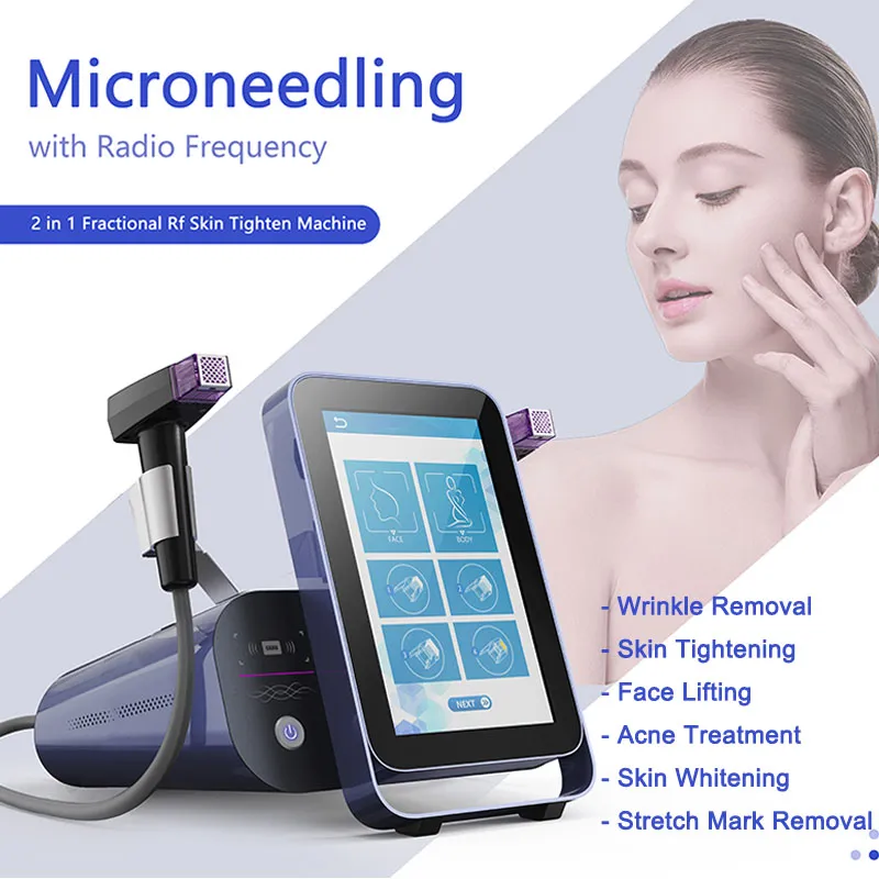 Microoneedle RF Beauty Machine Retrait des rides anti-âge