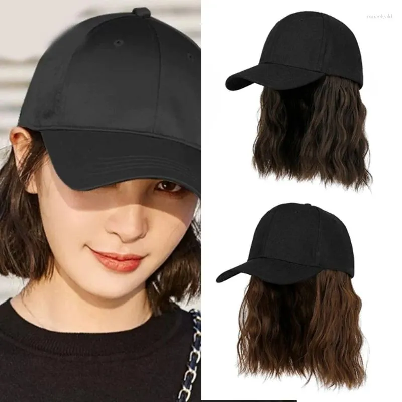 Boll Caps Women Hair Hat Baseball Daily Wear Girl Löstagbar Curly