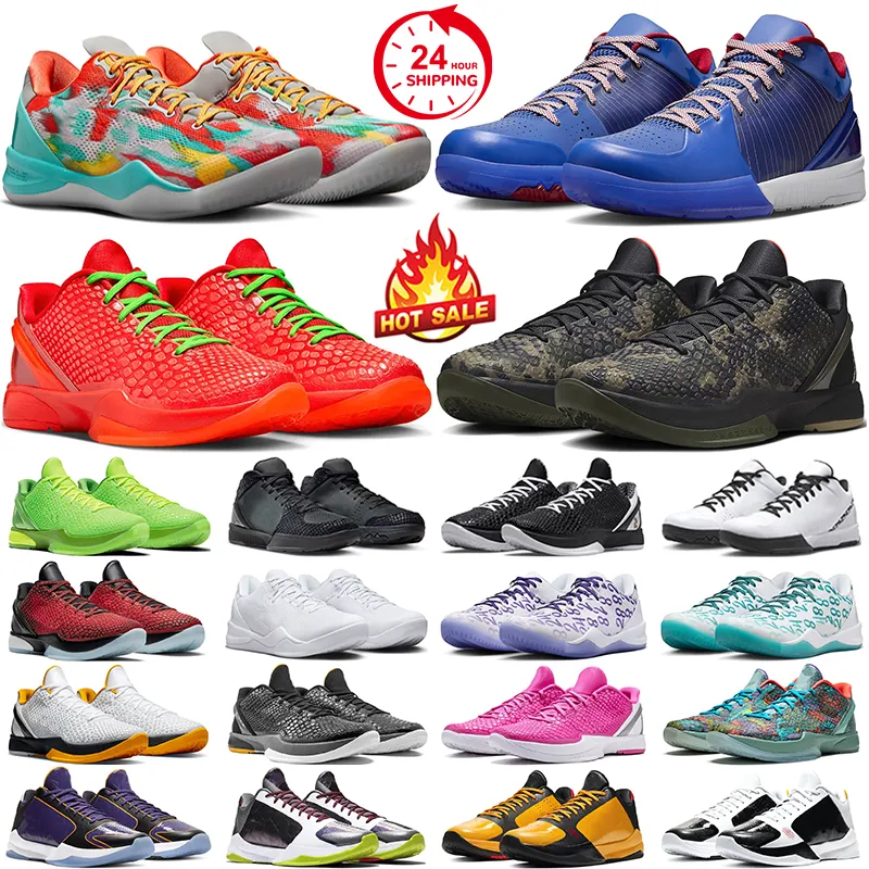 OG men 6 protro basketball shoes Reverse Grinch Italian Camo 8 Venice Beach Halo Court Purple 4 Mambacita Challenge Red 5 Think Pink mens trainers sports sneakers