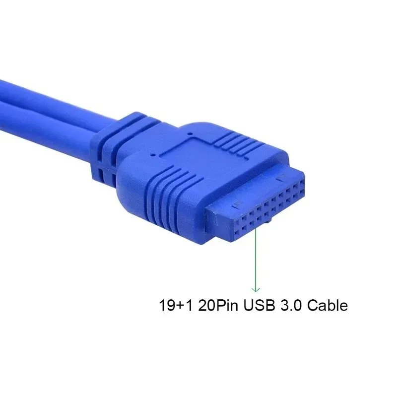 NIEUW 2024 USB 30 BACE BAY -adapter voor paneel voorpaneel voor pc -bureaublad 35 inch floppy bay plastic beugel met 2 poort 20 pins slot voor pc voor pc voor
