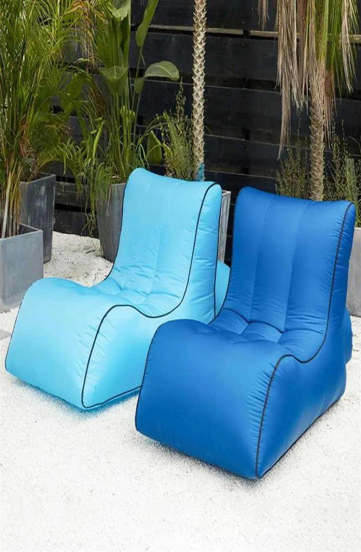 أريكة الهواء قابلة للنفخ الأريكة قابلة للنفخ السفر في الهواء الطلق التخييم كرسي الشاطئ النزهة الفناء الخلفي Air أرجوحة التزامن 2020265E9933407