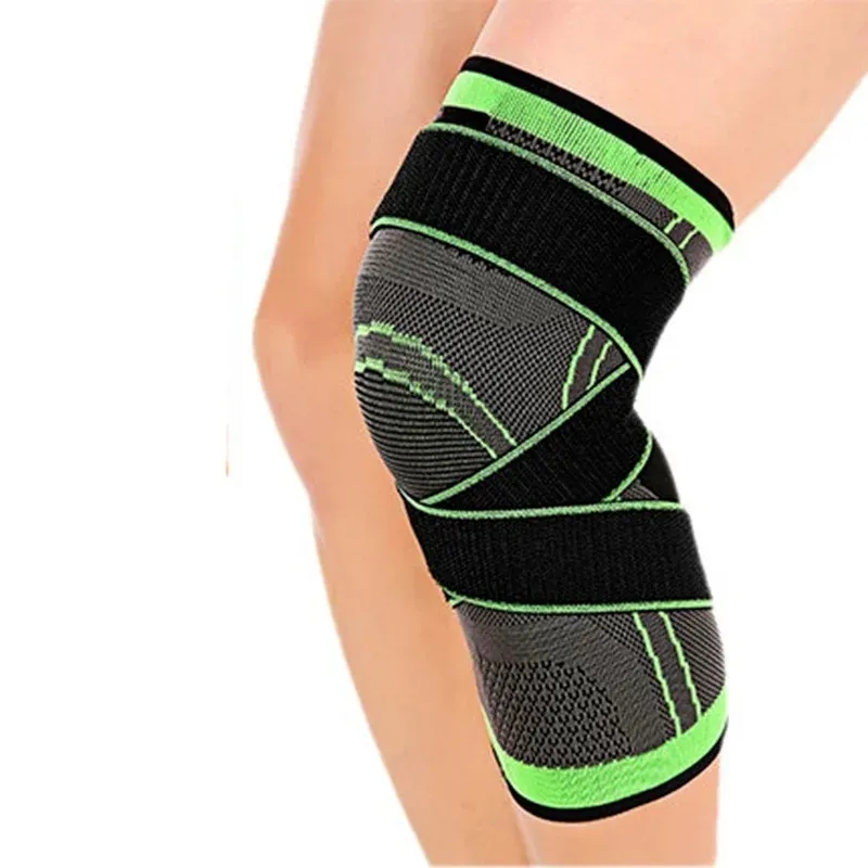 1 -stuk Mumian 3D onder druk gezet fitness Running Cycling Bandage knieondersteuning Braces Elastische nylon sportcompressiekussenhuls