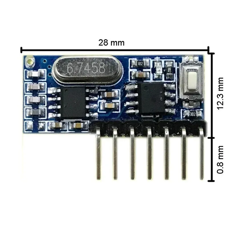 Wireless 4 CH DIY RF Relay Receiver Module with 433 MHz Remote Controls Transmitter for Building