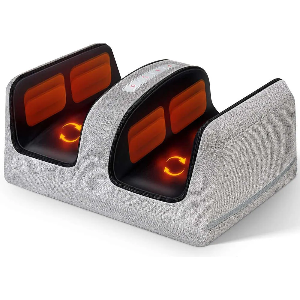 Relax and Revitalize with our Finger Pressure Massager for Feet and Calves - Compression, Heating, Deep Tissue Kneading, Plantar Fasciitis Relief, Improved Blood