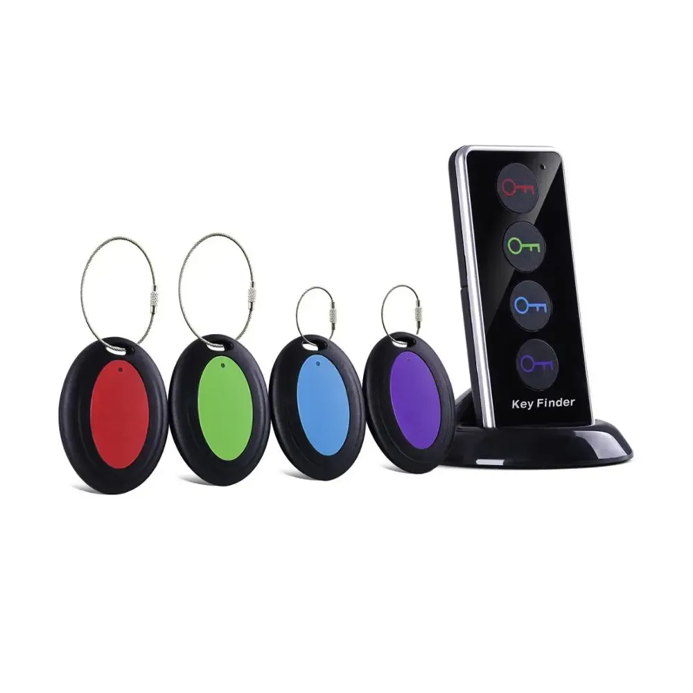 Brieftaschen Wireless Key Finder RF -Schlüssel Locator Pet Tracker Wallet Tracker Fernbedienung 1 RF -Sender 4 Empfänger