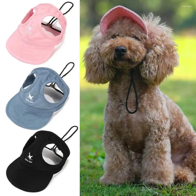 Abbigliamento per cani sport gatto esterno viso cappello da pet da baseball berretto da sole fori per le orecchie