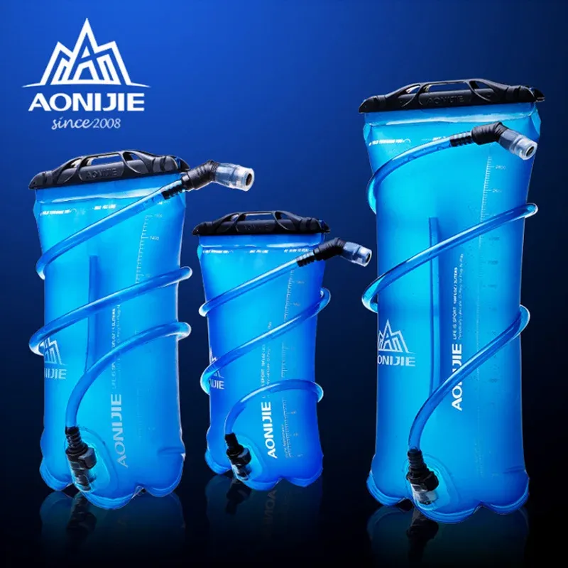 Väskor Aonijie SD16 Soft Reservoir Water Bladder Vattenpåse Hydrering Pack Drinking Cykling Camping 1.5L/2L/3L för ryggsäck