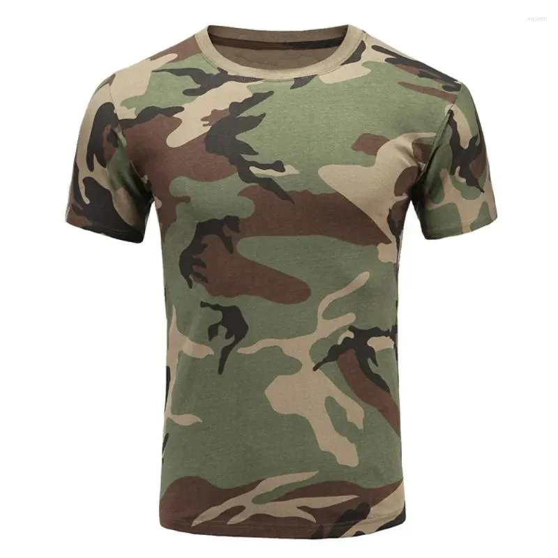 Mäns T-skjortor och kvinnors armé Green Camouflage 3D-tryckning T-shirt Förälder-Child Casual Round Neck Clothes Summer Shirt For Men