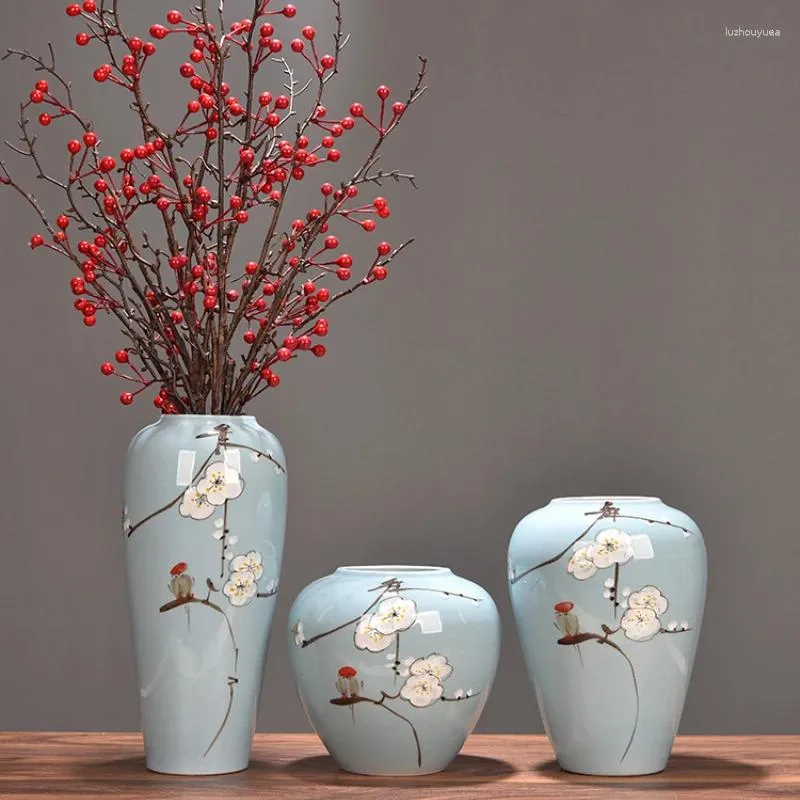 Vases Ceramic Flower Arrangement Decorations Dining Tables Living Rooms Hallways TV Cabinets Dry