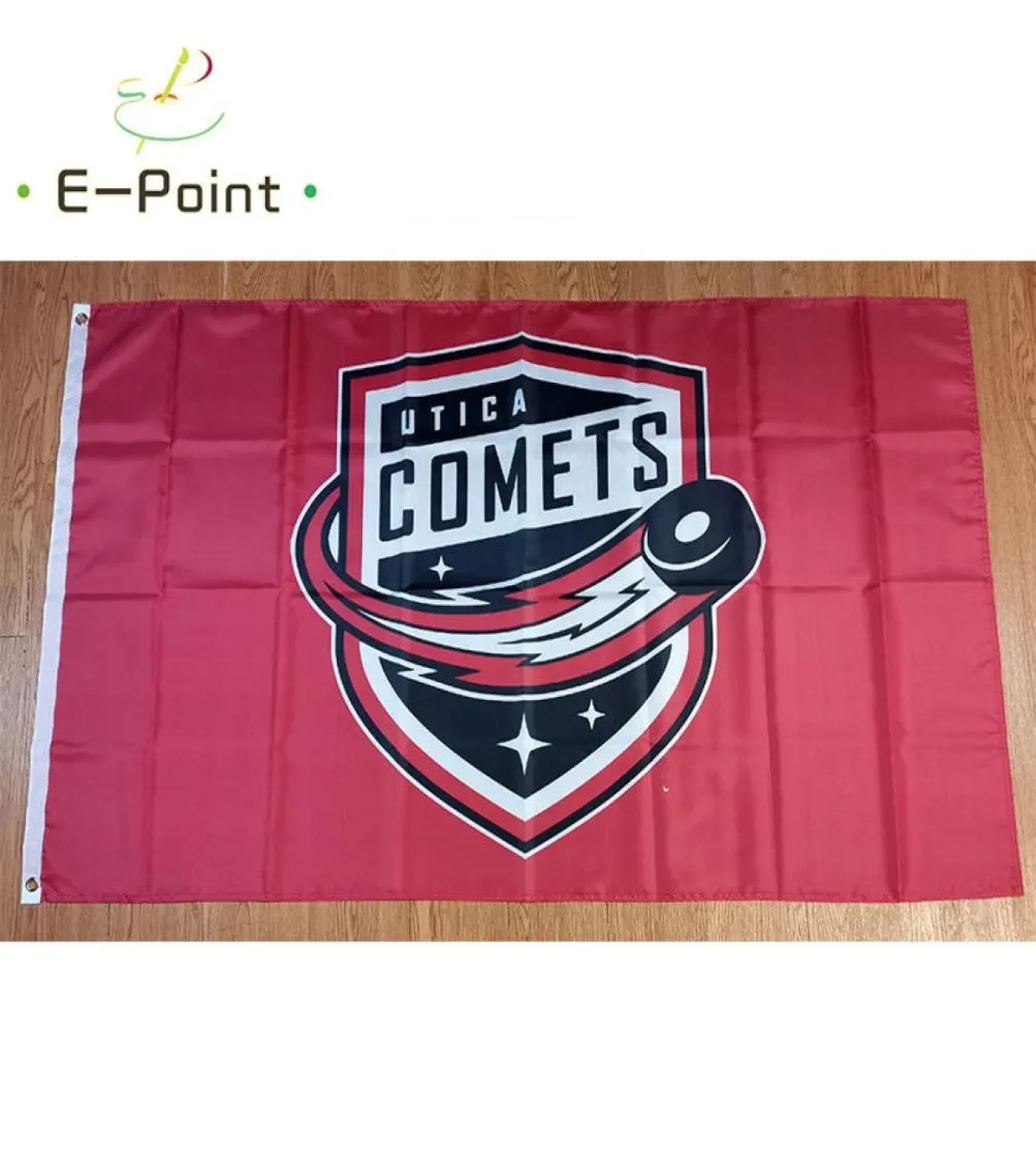 Ahl Utica Comets Flag 35ft 90cm150cm Polyester Banner Decoration Flying Home Garden Gifts1676337