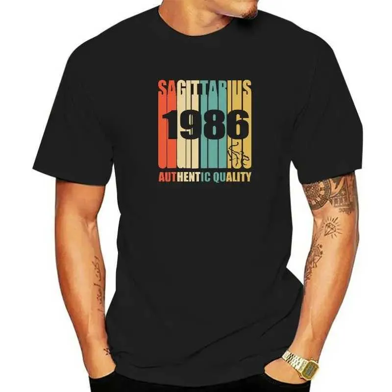 Men's T-Shirts Retro Sagittarius 1986 Retro Birthday Shirt J240419