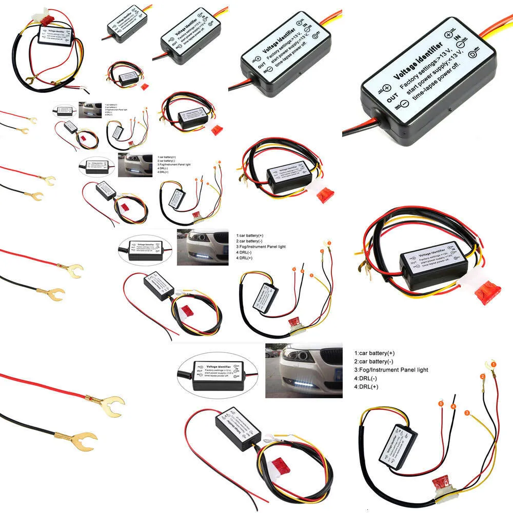 GPS GPS CAR LED DAYTRIT CONTRORLAUTOMOTIVE DRIME LIGHTリレーワイヤリングハーネス調光器オン/オフ12-18VフォグランプコントローラーGPS GPS