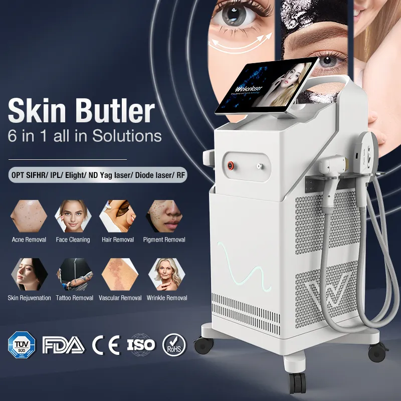 CE Approuver la machine laser YAG Machine Q-Switch Laser Tatouage IPL Équipement de soins de la peau 808 Épilateur de cheveux au laser Diode