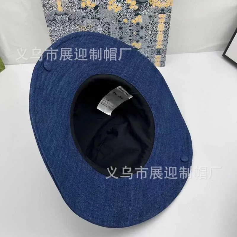 Ball Caps designer Miao Family's Correct Version Embroidered Letter Big Edge Fisherman Hat High Quality Fashion Sunshade Versatile Cowboy 2JOW