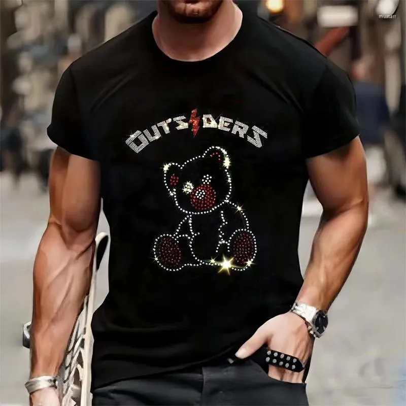 Camisetas para hombres camisetas de calidad para hombres de moda de verano street shater shrew bear tops