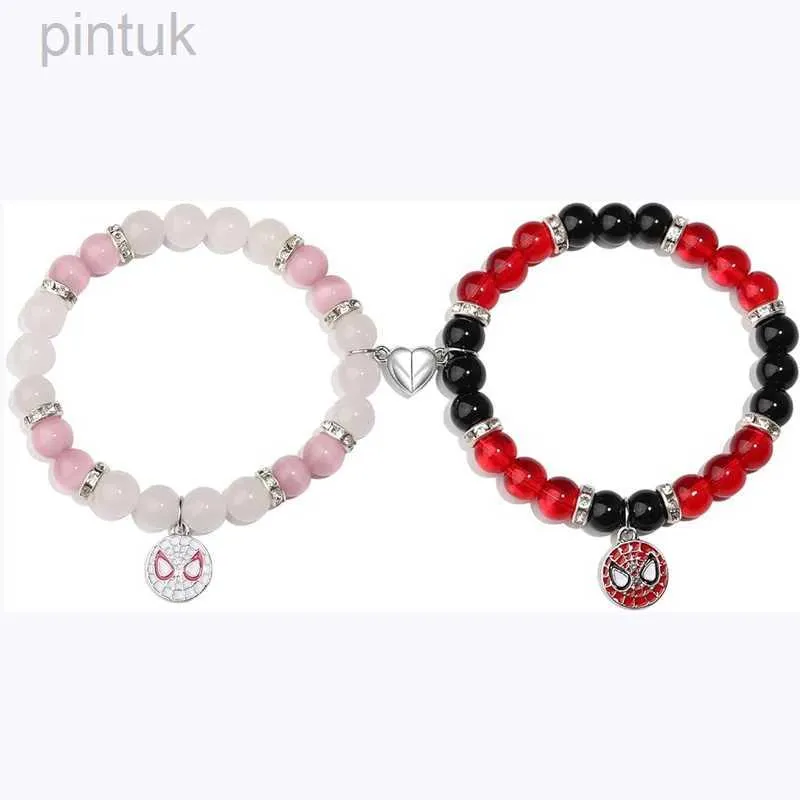 Łańcuchowe Bracelety Przyjaźń Dopasowywanie bransoletek do kilku najlepszych przyjaciół Spider Bracelets Brinday Biżuter Prezenty dla kobiet dziewczęta D240419