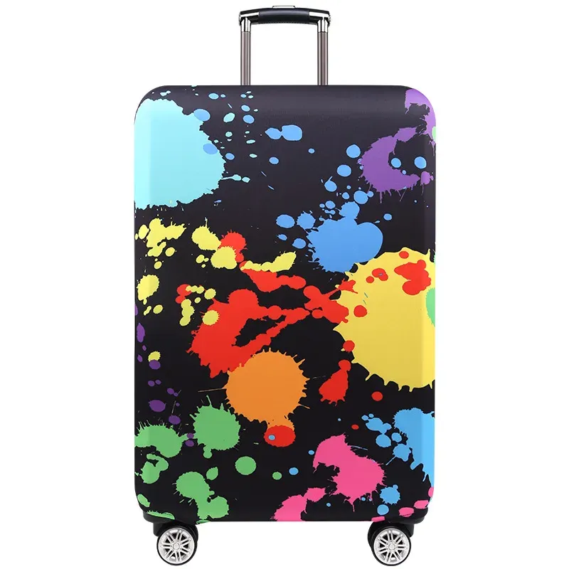 Tillbehör Tripleuo Tjockare Blue City Bagage Cover Suitcase Protective Cover för Trunk Case gäller för 19''32 '' resväska resetillbehör
