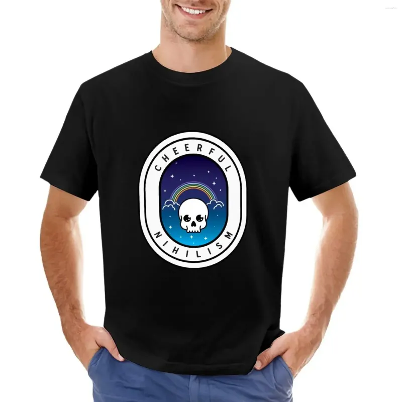 Polos pour hommes kawaii t-shirt nihilisme joyeux