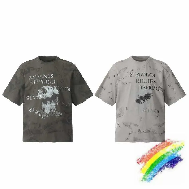 T-shirt maschile 2024SS Enfants Riches Demprimes Erd Thirt Men Film Cloud esplosivo E.R.D T-shirt Top Tees J240419