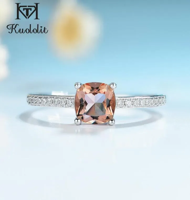 Kuololit DiSpore Zultanite Gemstone Rings for Women Girls Solid 925 Sterling Silver Wedding Engagement Topaz Emerald Sapphire 2013981720