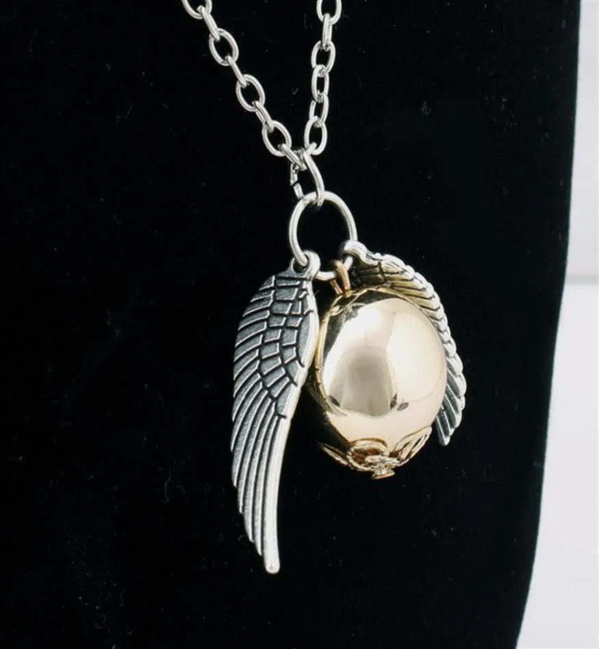 新到着Quidditch Golden Snitch Pocket Necklace NE0010 Whole J1218318F886363