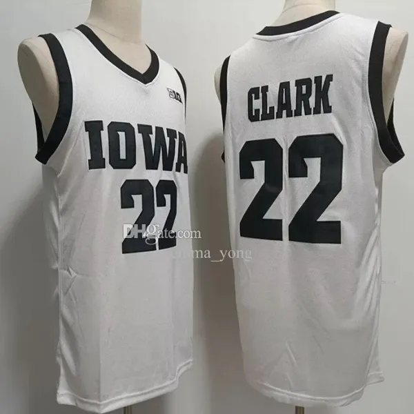 2024 Final Four Iowa Hawkeyes 22 Caitlin Clark College Basketball Jersey Stitched Indiana Fever Home Away Yellow Black White Navy S-4XL