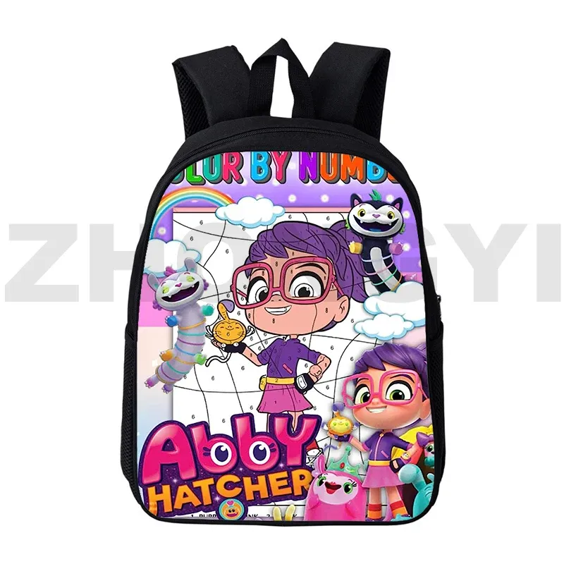 Sacs Enfants Cartoon Abby Hatcher Mignon sac à dos 12/16 pouces Sac à dos pour les élèves du primaire coloriage sac de lecture vintage sac de voyage