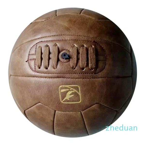 Balles rétro football original de football classique de bonne qualité cuir de bonne qualité