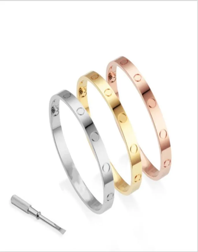 Bracelet de bijoux de créateur de mode pour hommes Femmes Brangle charme cadeaux de Noël charme Love Titanium Steel Nail Virdevateur Brac3910992
