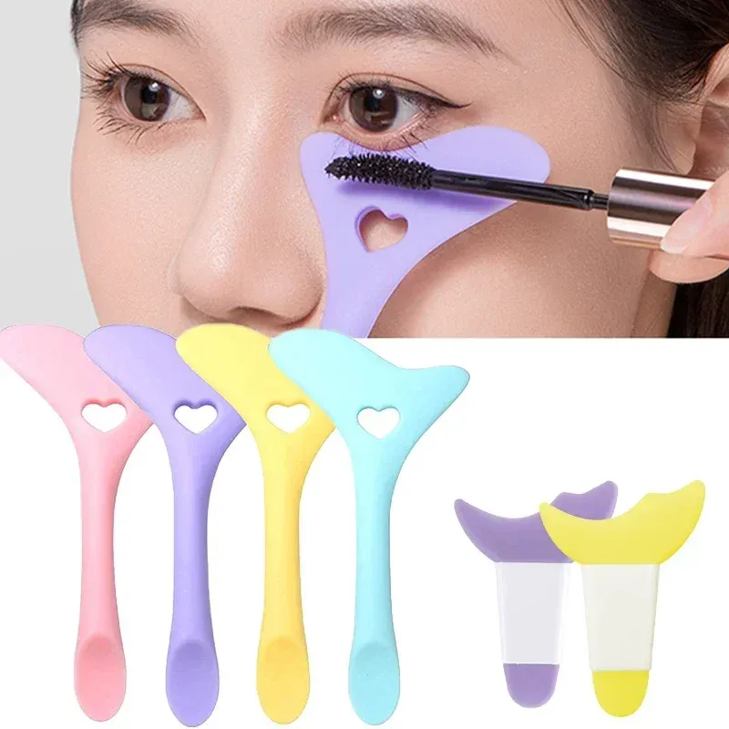 Eyeliner 2023 Silicone Eyeliner Pochans Tips des ailes Mascara Dessin à lèvres Porter Aid Face Cream Masque Masque Applicateur Tool Resilable