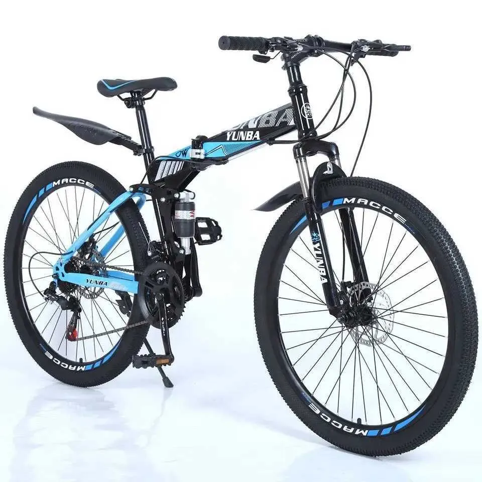 Sepeda Macce Bikes Folding Mountain Bike Macce 26-Inch 21/24/27 Speeds Double Disc ...