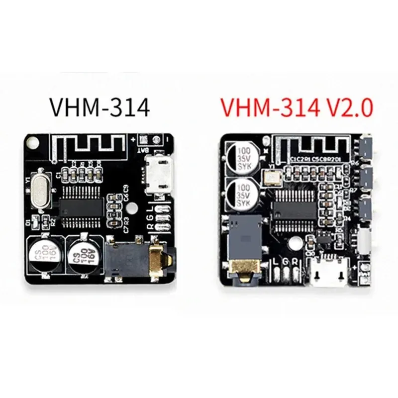 VHM-314 Bluetooth Audio Receiver Board Bluetooth 5.0 MP3 Lossless Decoder Board Wireless Stereo Music Module 3.7-5V