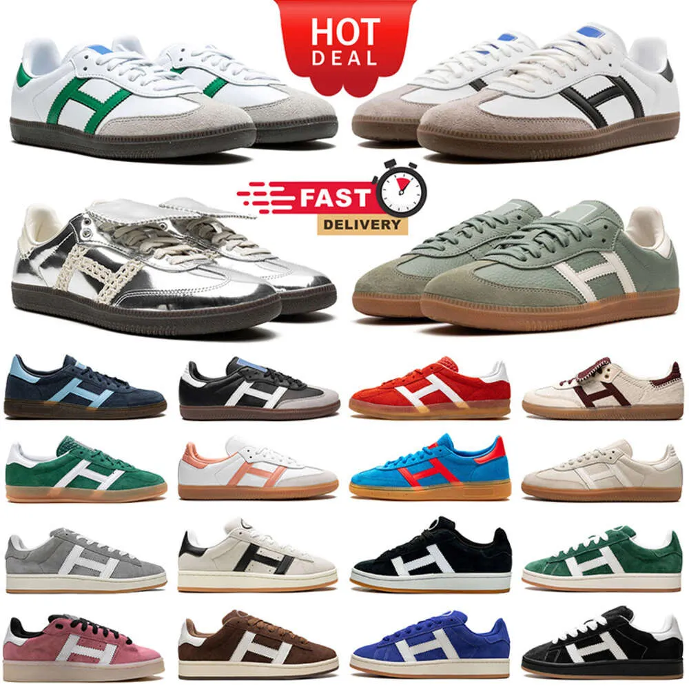 Sambaba Casual Shoes for Men Women Gazzel Low Black White Gum Wales Bonner Beige Scuro Green Green Grigio Navy Gum Allenatori da donna Sneaker Designer Outdoor Sneaker