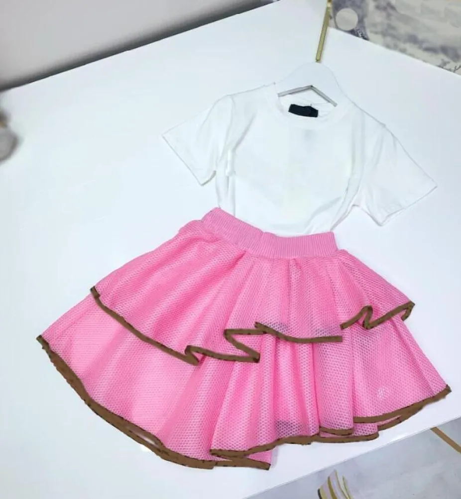 Baby Girl Clothing Sets Girls Tir shirt Skirt Short Summer Brand Children 2 Peça
