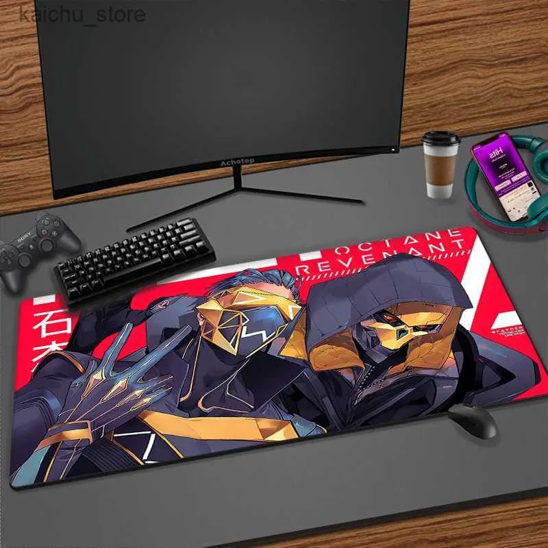 Mouse Pads Wrist Rests Apex Legends Revenant Gaming Mouse Pad Large Mousepad Gamer XL Desk Pad Computer Mause PC Mat Surface For Mouse Carpet Table Mat Y240419